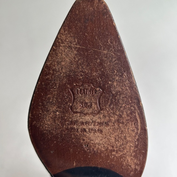 Stuart Weitzman Black Satin Rubber Straps Glitter Stone Close Toe Heels size 7.5 - Picture 9 of 14